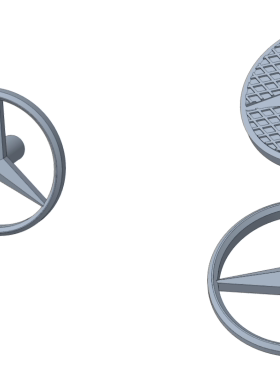 TH01185   奔驰备胎罩车标   黑色车标  适用于KM5Pro  （一套装