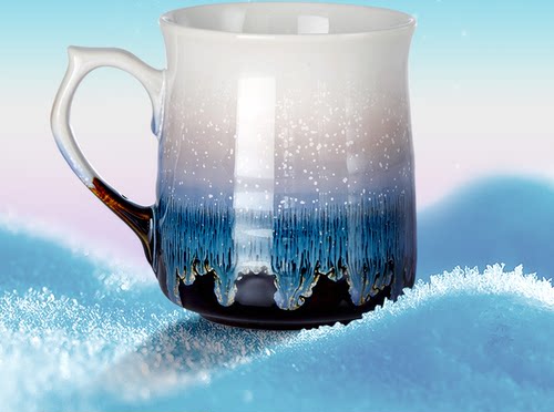 乾唐轩活瓷浪纹三件茶水礼物