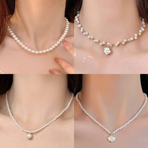 巴洛克不规则淡水珍珠项链女