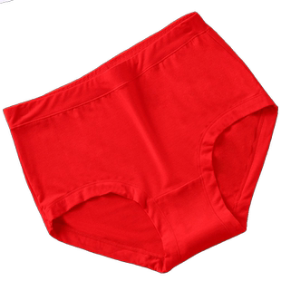 小护士内裤女士本命年红色中高腰三角裤头女弹力大码结婚短裤底裤