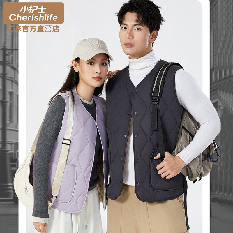 小护士羊毛保暖马甲上衣男女冬季