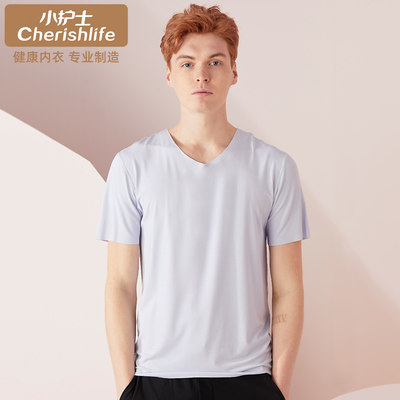 小护士无痕莫代尔短袖男夏季