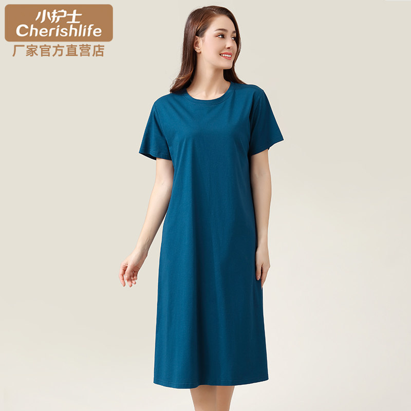 小护士长裙女夏季薄款纯棉睡裙外穿休闲短袖家居服睡衣宽松连衣裙,女士内衣/男士内衣/家居服,睡裙,淘宝优惠券,粉丝福利购,淘宝优惠卷