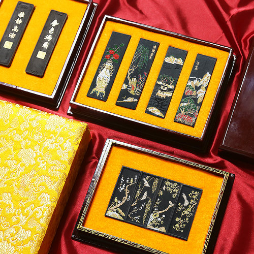 赋比兴汪爱军墨条10年老墨块套装