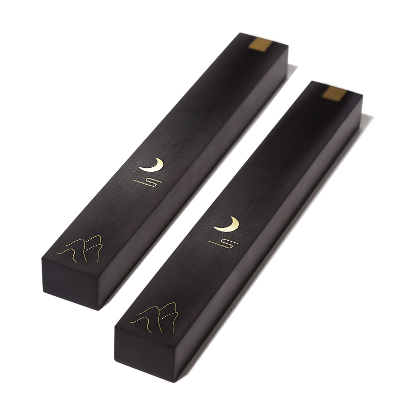 非遺嵌銅鎮尺紫光檀實木