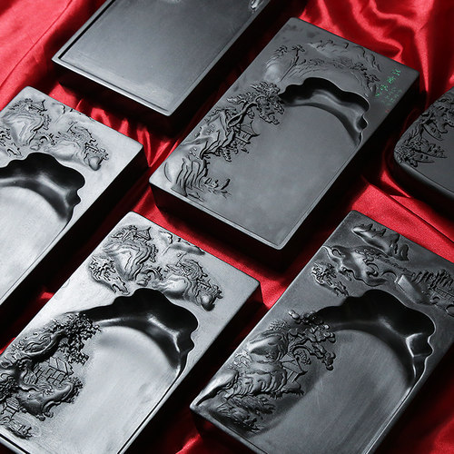 赋比兴歙砚安徽老坑原石天然砚台