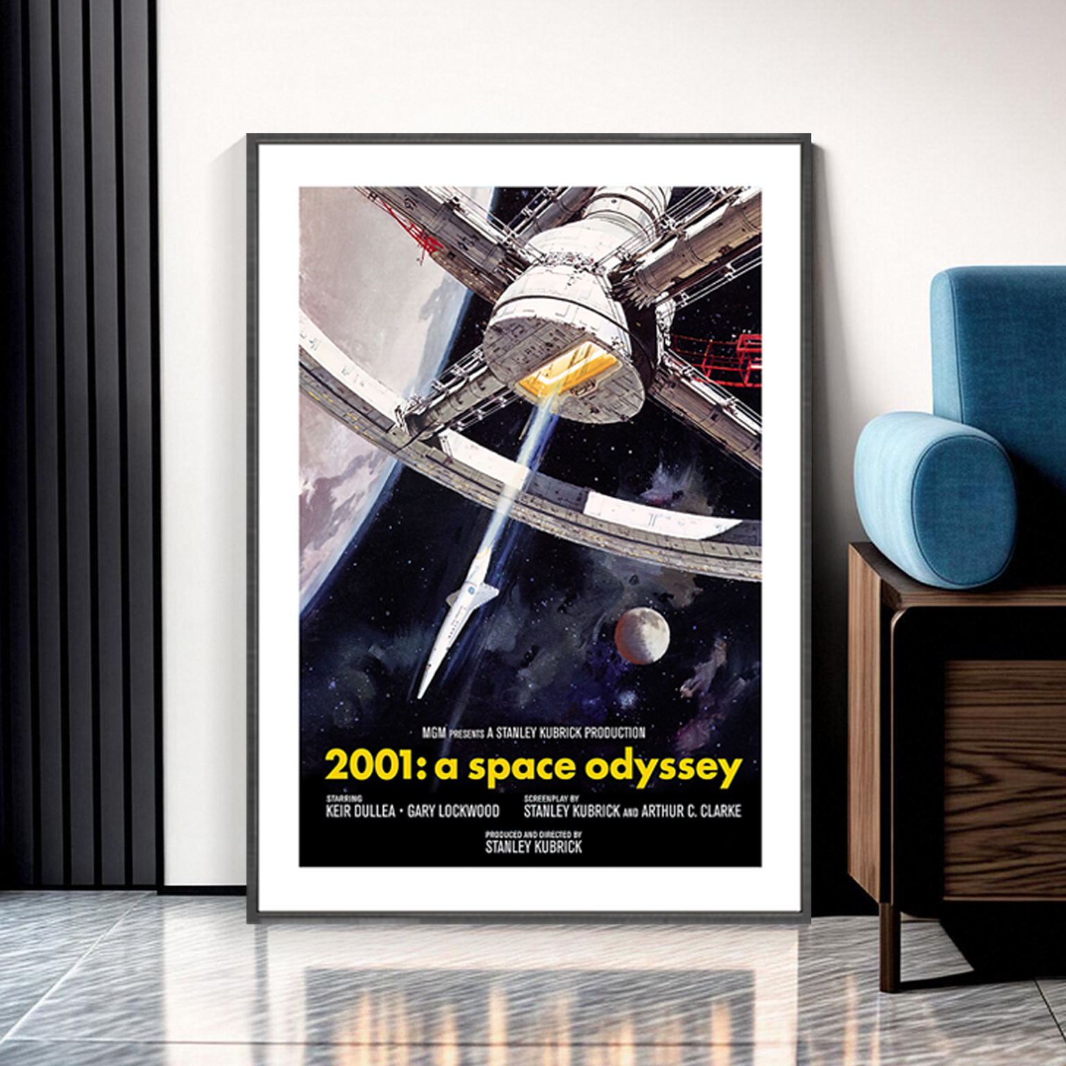 2001太空漫游装饰画客厅沙发背景墙卧室壁画玄关科幻电影海报挂画