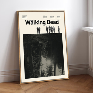 行尸走肉海报装饰画客厅卧室背景墙壁画The Walking Dead美剧挂画