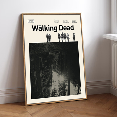 行尸走肉海报装饰画客厅背景墙画