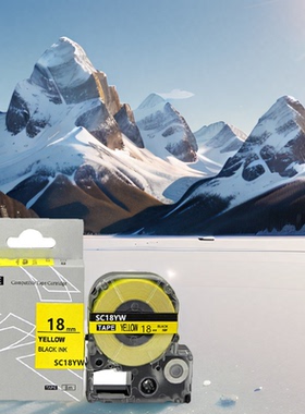 适锦宫标签打印机色带18mm标签纸SS18W覆膜标识SR550C爱普生通用