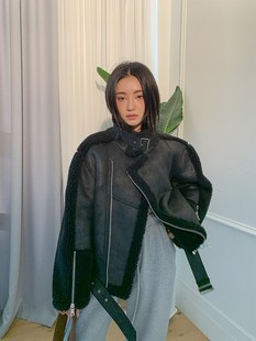 秋冬保暖羊羔毛短外套 女装 代购 一吻定情韩国直邮stylenanda正版