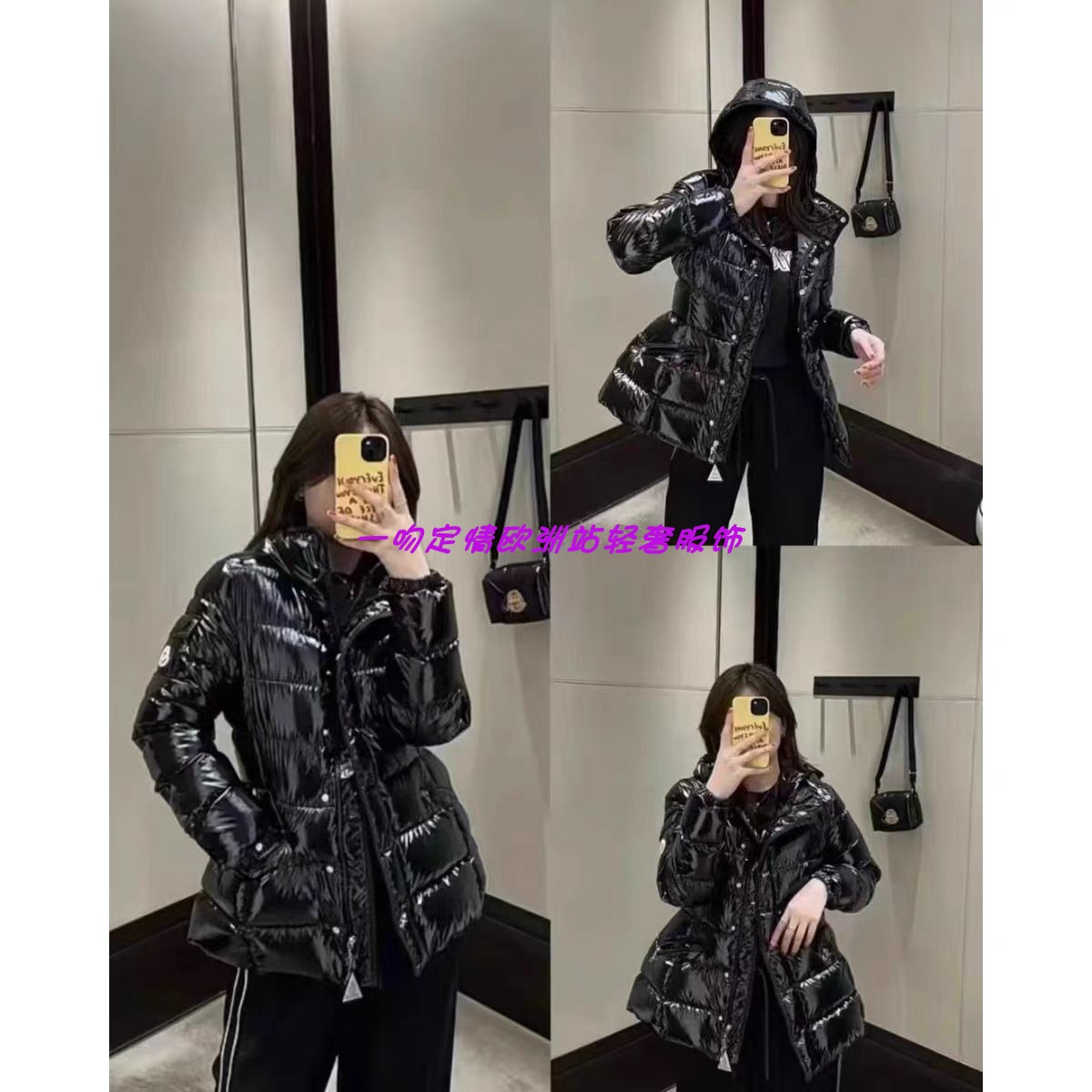 一吻定情欧洲站巴黎美人收腰显瘦白鹅绒保暖女士羽绒服