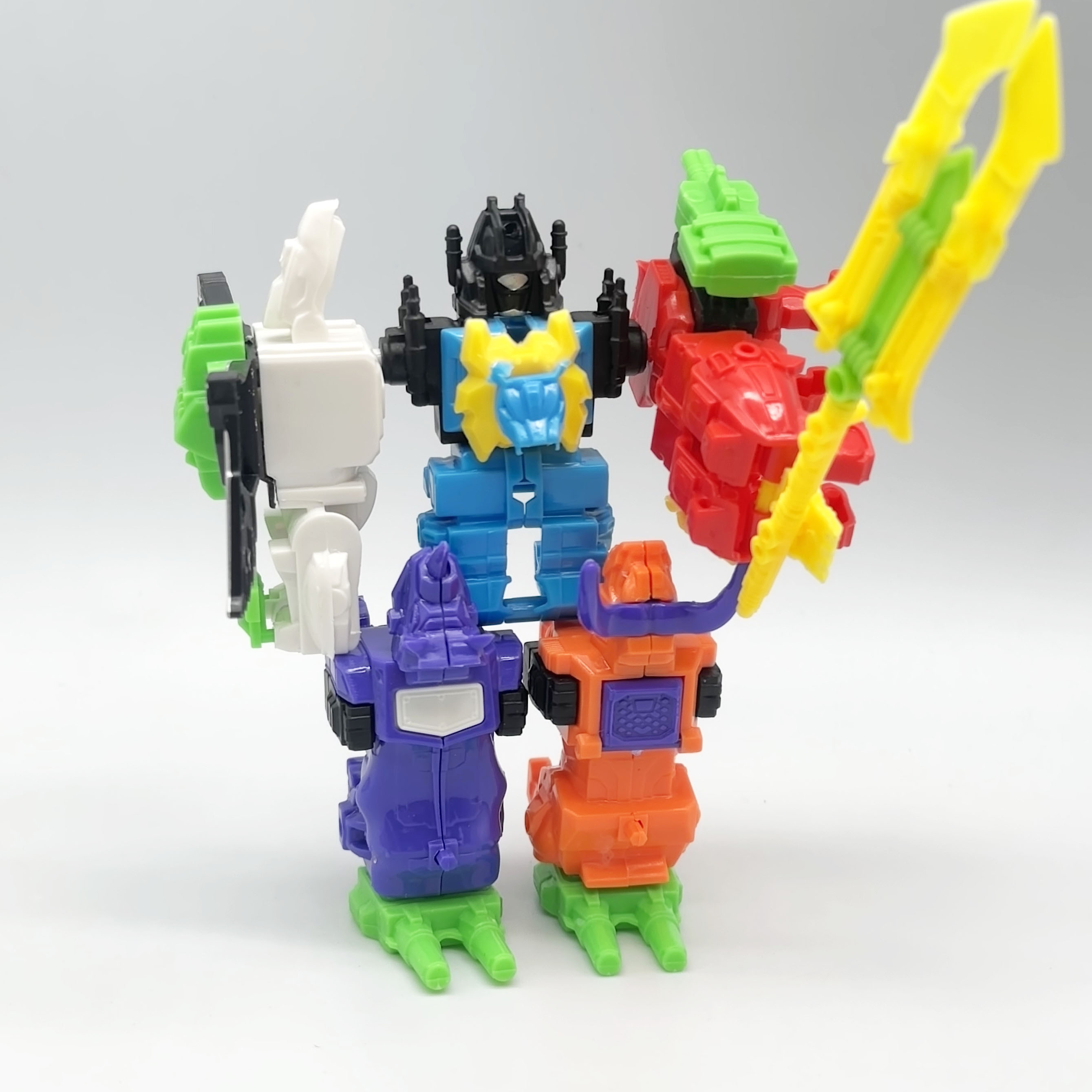 怀旧小模型犀牛朱雀五合体玩具