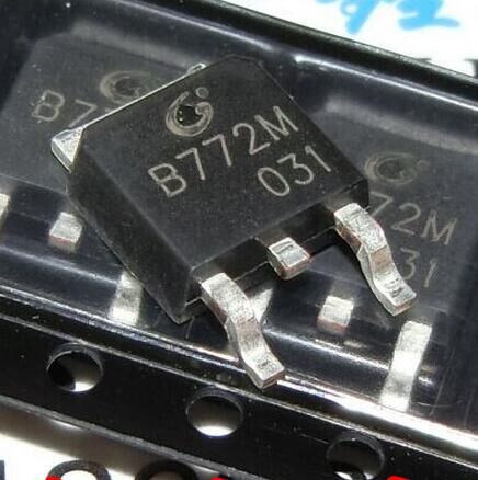 全新原装长电CJ 2SB772M 2SB772 B772M 贴片三极管SOT-252 3A/40V