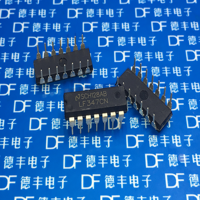 直插 LF347N DIP-14 全新原装进口 TI德洲 宽带JFET输入四运放