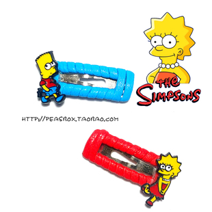 豌豆铺Peas box |辛普森The Simpsons宠物韩国BB夹约克夏狗狗头饰