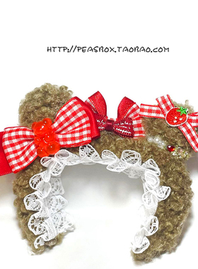 豌豆铺Peas box |宠物熊发箍狗狗头箍约克夏马尔济斯头饰
