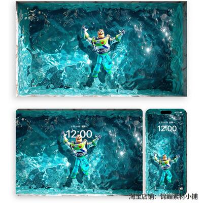 巴斯光年泳池胡迪（电脑手机平板壁纸） 4K高清静态图片 ipad壁纸