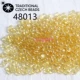 3х6мм 48013 Чешские перламутровые прозрачные бусины арахис 10г примерно 90 шт.