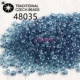 48035 Чешские бусины рисовые с перламутровым и прозрачным диаметром 2мм 10г, около 1000 шт.