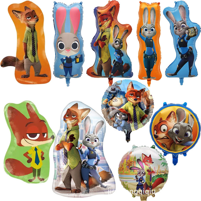 新款疯狂动物城朱迪和尼克卡通造型铝膜气球儿童生日派对装饰气球,节庆用品/礼品,节日装扮用品,淘宝优惠券,粉丝福利购,淘宝优惠卷