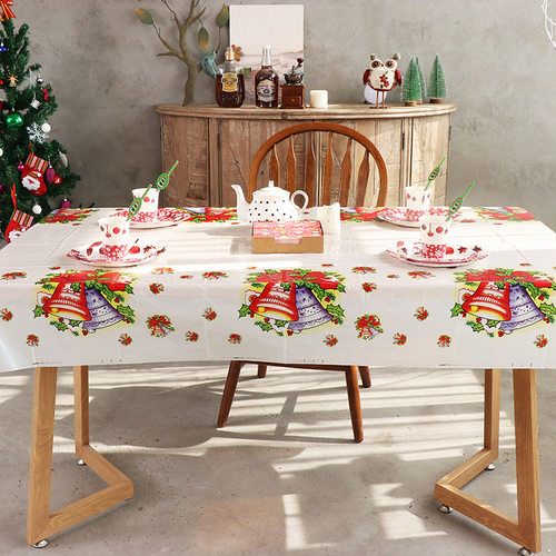 圣诞桌布圣诞装饰茶几盖布家居装饰餐桌布christmas tablecloth