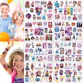 8款 跨境K Pop猎魔女团卡通纹身贴纸儿童水转印一次性男孩女孩纹身