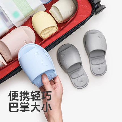 儿童便携式可折叠拖鞋旅行酒店专用可洗澡外出防滑男女童沙滩凉拖
