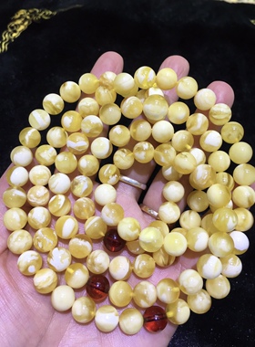 精品金绞白金瓷白白花108 俄料浓郁色 9mm 51克 花纹好看 高雅