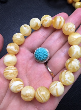 妖孽虎皮纹蜜蜡手串