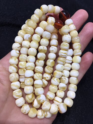 蜜蜡精工虎皮纹手串项链