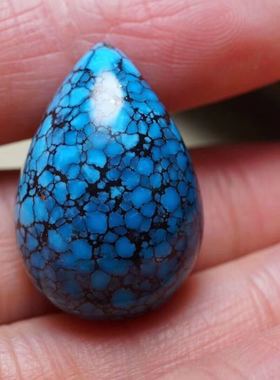 湖北原矿乌兰花瓷釉级水滴吊坠