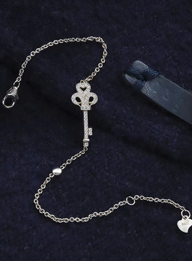 幸运手链女生礼物925银镶锆石