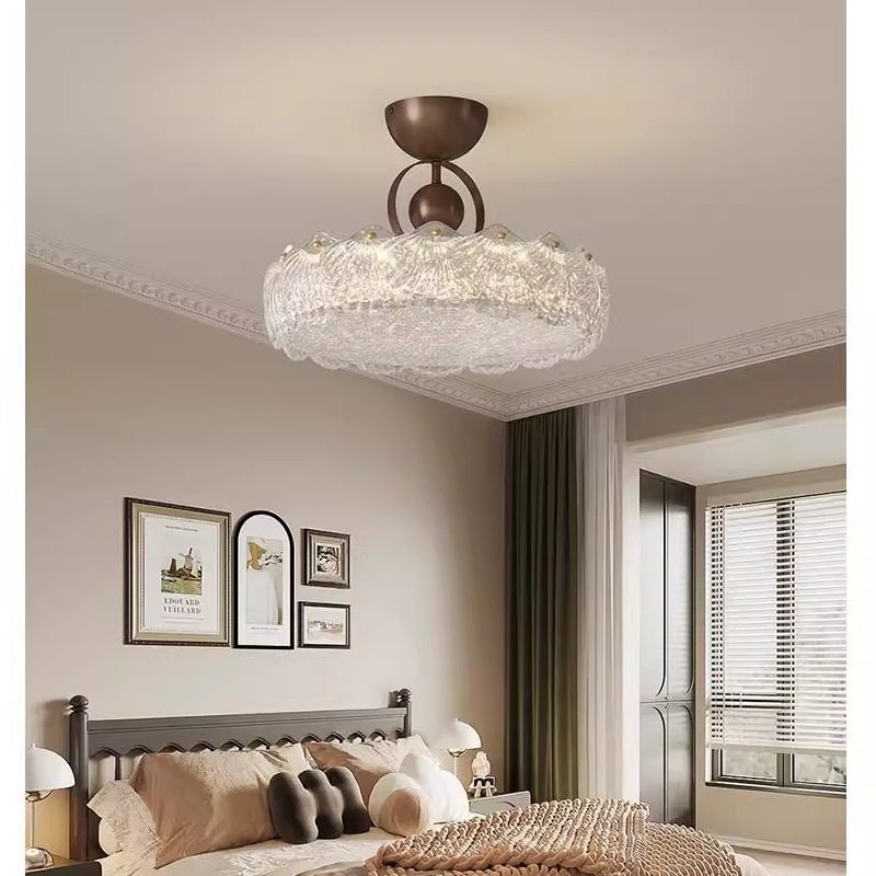 法式金箔贝壳卧室吸顶灯护眼中古法式书房主卧灯简约复古衣帽间灯,家装灯饰光源,餐厅/卧室/书房吸顶灯,淘宝优惠券,粉丝福利购,淘宝优惠卷