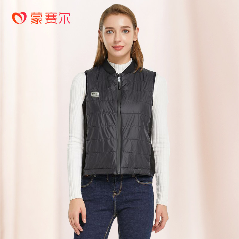 蒙赛尔女士羊毛保暖马甲824外穿薄款冬季新款内穿防寒