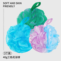 Jiao Ge large bath Ball, high-end, non-dispersing, super soft, women's flower bath ball, men's scrubbing bath ball, bubble bath, bathing wonder thumbnail 3