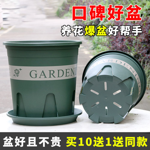 控根加仑盆大号塑料花盆青山盆