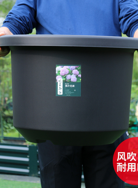 大号花盆蓝莓盆栽黑加仑盆绿萝月季圆形多肉花盆大口径塑料种菜盆