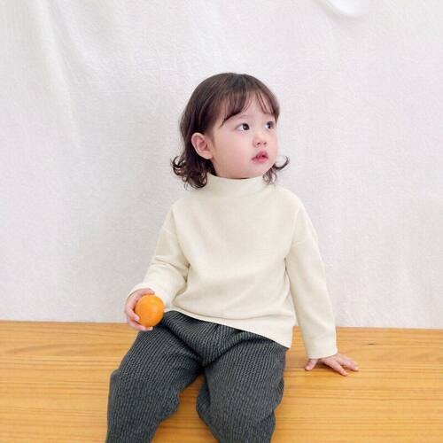 女童半高领德绒内衣秋冬季新款