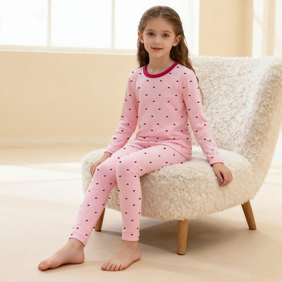 儿童纯棉内衣套装冬季加厚