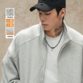 宽松美式 加厚针织外套高级感简约男士 外套 春秋款 鹿家门2026新款