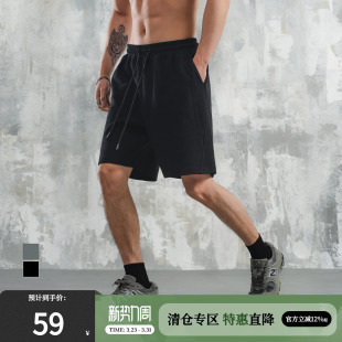 男夏季 五分裤 新款 高街运动休闲裤 直筒印花美式 鹿家门宽松重磅短裤