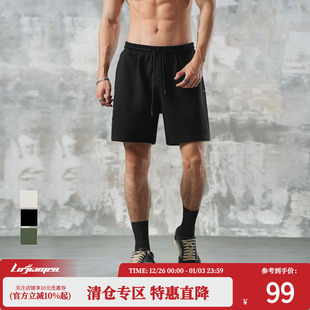 潮流百搭宽松休闲运动健身裤 鹿家门四分直筒短裤 男士 新款 2025夏季