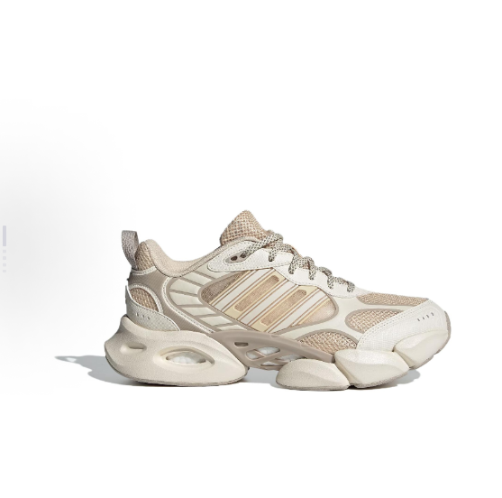 adidas舒适简约网布透气回弹低帮休闲 跑步鞋女米黄IF6716 标准