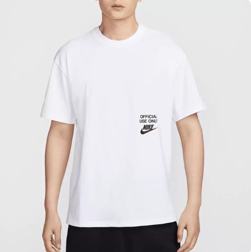 现货 Nike耐克男装 简约时尚潮流复古百搭圆领短袖T恤 HJ0775-100