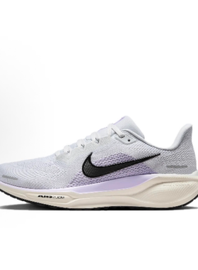 Nike Pegasus 41防滑耐磨低帮跑步鞋女款灰紫色FD2723-004