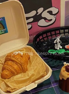 黄油可颂 THE MOMENT HOME牛角包香薰蜡烛可爱闺蜜伴手礼拍照道具