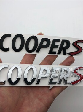 适用于迷你Cooper车标改装COOPER金属车尾标贴标尾箱标 MINI车贴