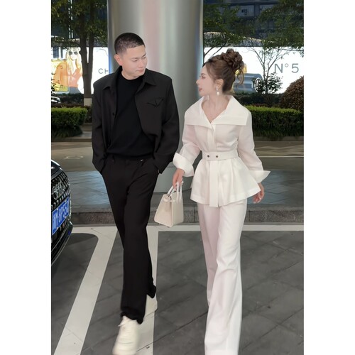 董小姐高端女装春夏白衬衫白裤套