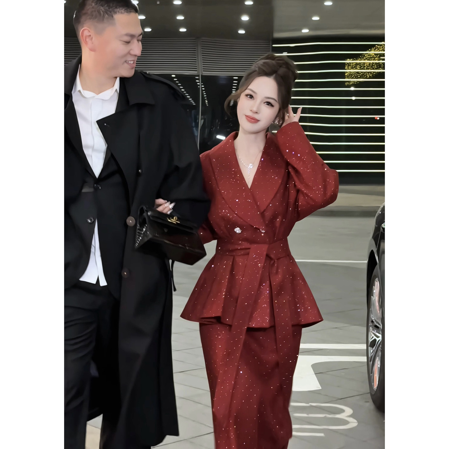 1.18新品 春装新款满天星翻领羊毛呢外套+半身裙气质西服套装,女装/女士精品,时尚套装,淘宝优惠券,粉丝福利购,淘宝优惠卷